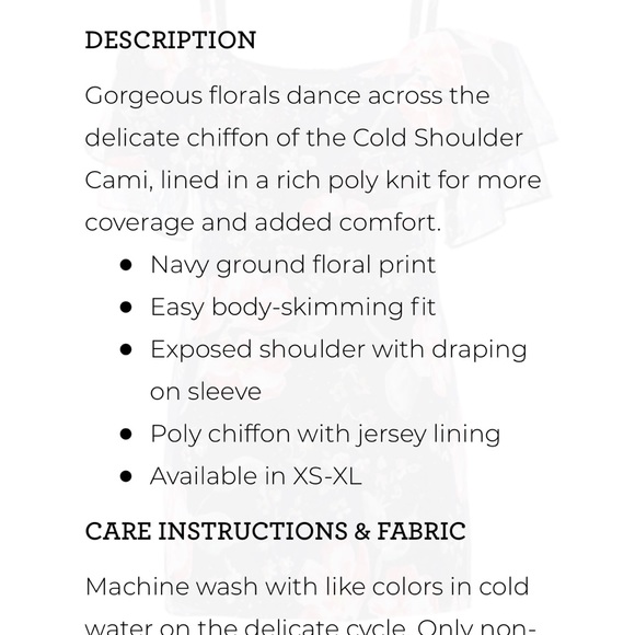 CAbi cold shoulder blouse- XS - Picture 3 of 7